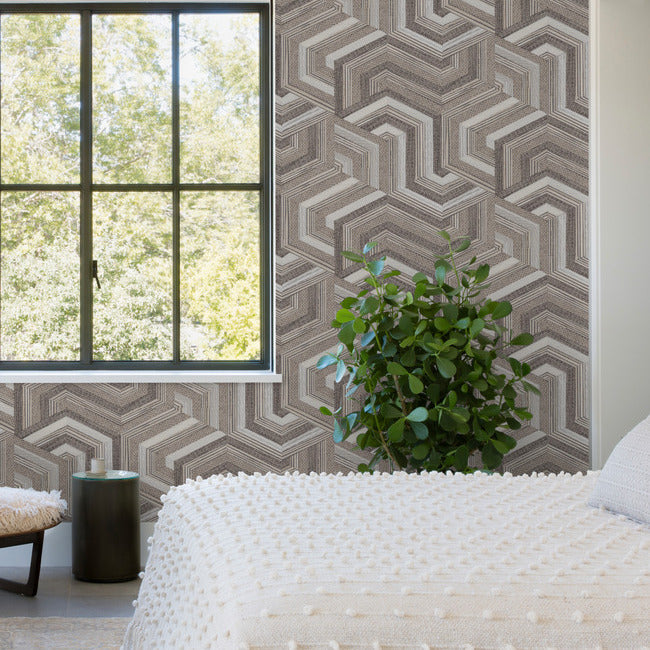 Geo Puzzle Peel and Stick Wallpaper Wallpaper RoomMates Decor   
