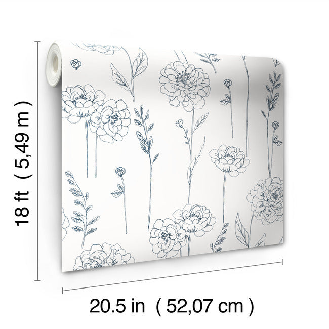 Maisey Peel & Stick Wallpaper Peel and Stick Wallpaper RoomMates   
