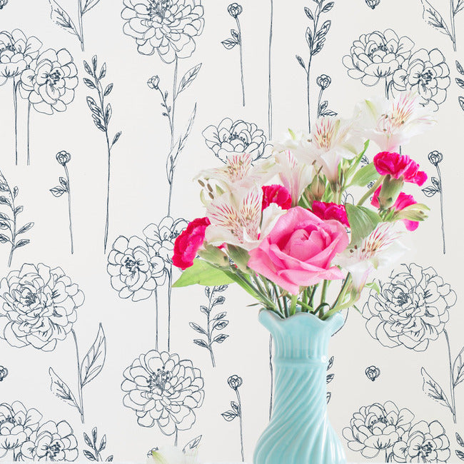 Maisey Peel & Stick Wallpaper Peel and Stick Wallpaper RoomMates   
