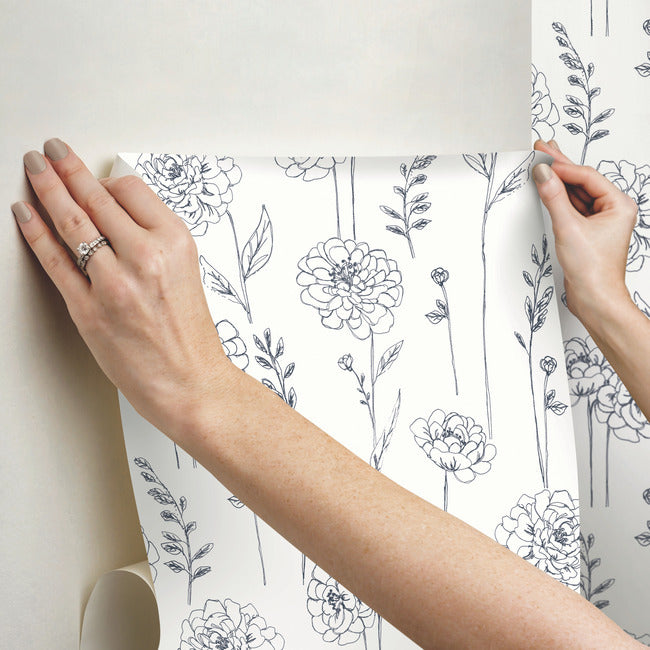 Maisey Peel & Stick Wallpaper Peel and Stick Wallpaper RoomMates   