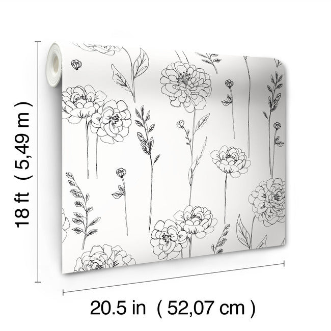 Maisey Peel & Stick Wallpaper Peel and Stick Wallpaper RoomMates   