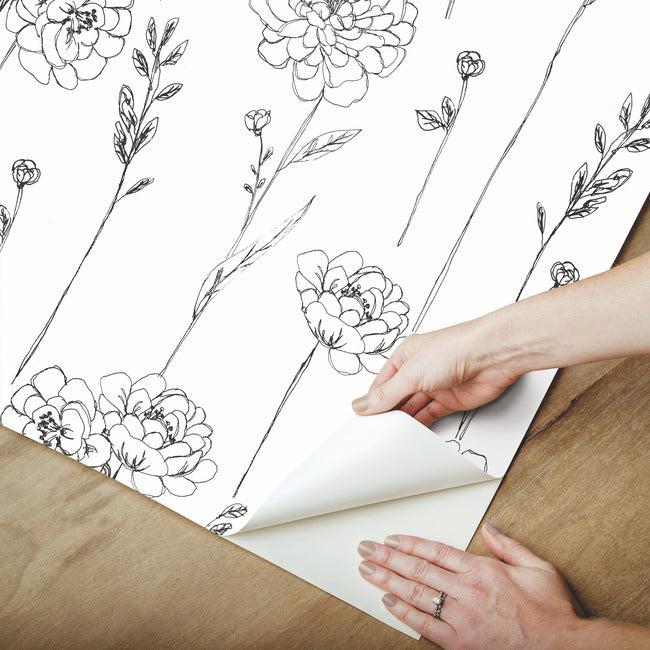 Maisey Peel & Stick Wallpaper Peel and Stick Wallpaper RoomMates   