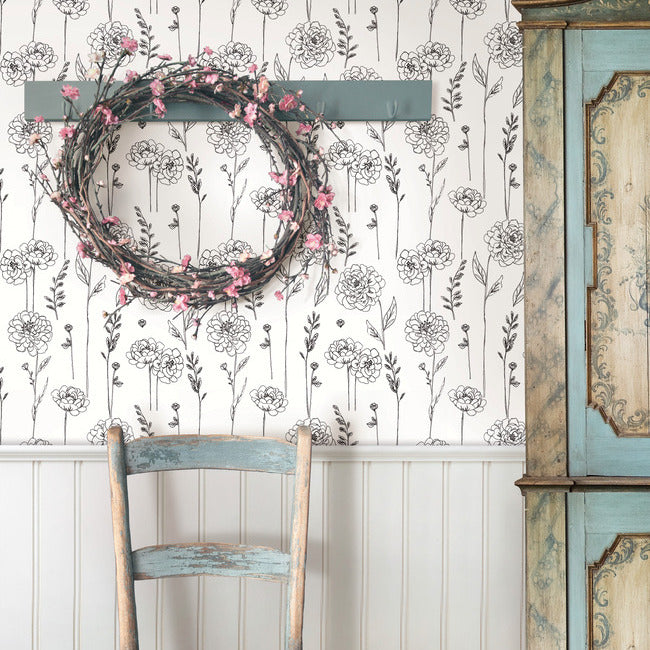 Maisey Peel & Stick Wallpaper Peel and Stick Wallpaper RoomMates   