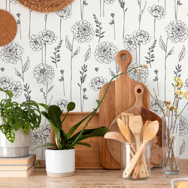 Maisey Peel & Stick Wallpaper Peel and Stick Wallpaper RoomMates   