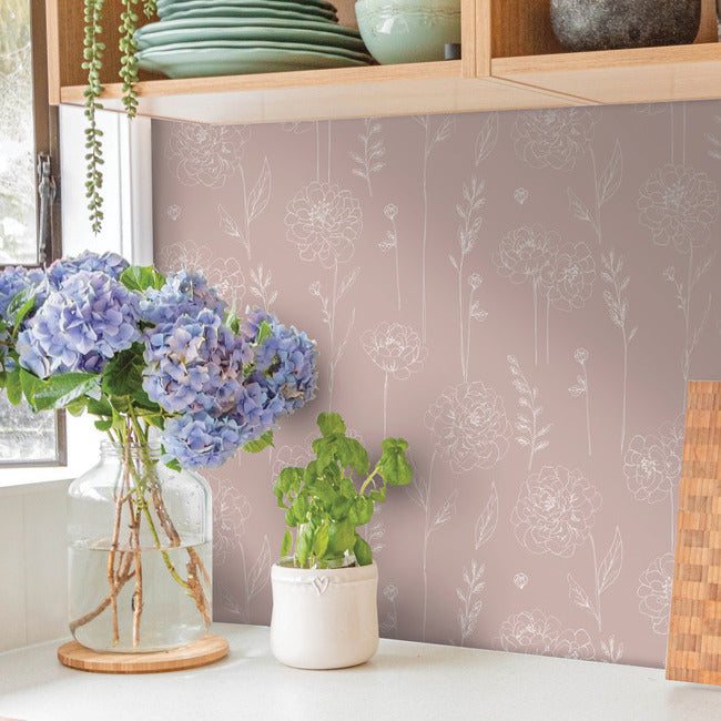 Maisey Peel & Stick Wallpaper Peel and Stick Wallpaper RoomMates   