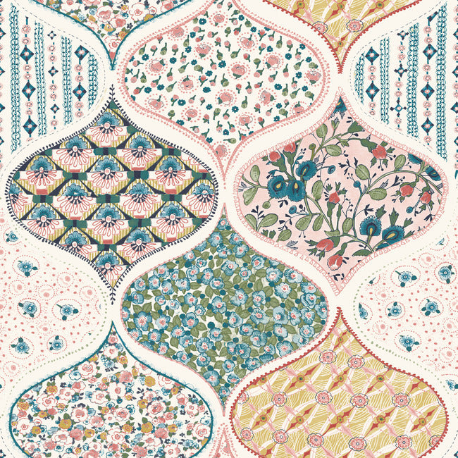 Pippa Peel & Stick Wallpaper Peel and Stick Wallpaper RoomMates Roll Warm Multi 