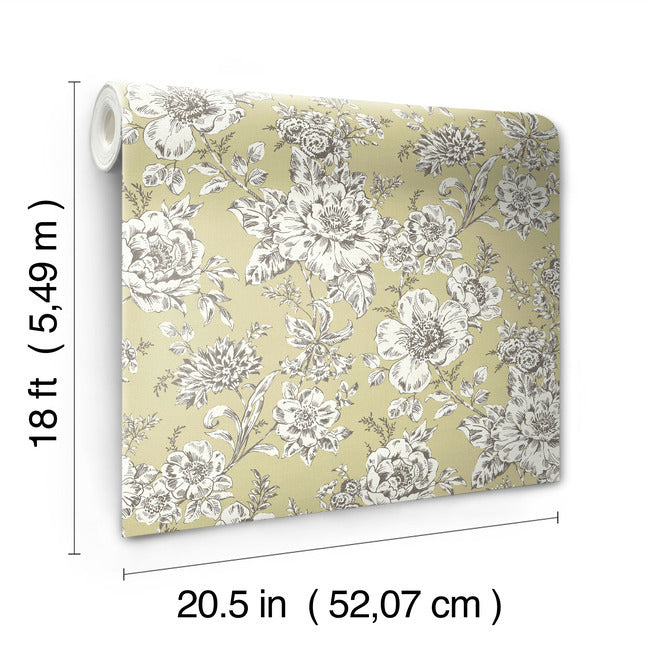 Winifred Peel & Stick Wallpaper Peel and Stick Wallpaper RoomMates   