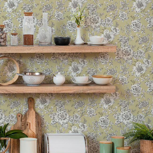 Winifred Peel & Stick Wallpaper Peel and Stick Wallpaper RoomMates   