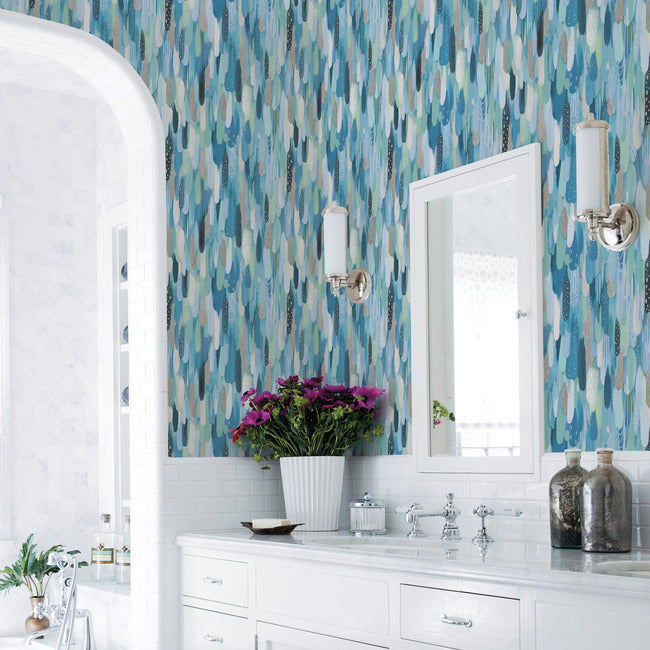 EttaVee Brushstroke Peel & Stick Wallpaper Peel and Stick Wallpaper RoomMates   