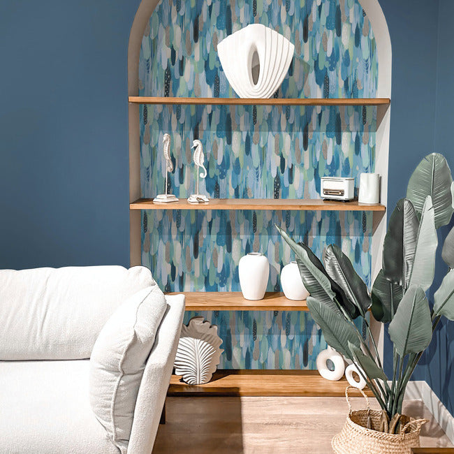 EttaVee Brushstroke Peel & Stick Wallpaper Peel and Stick Wallpaper RoomMates   
