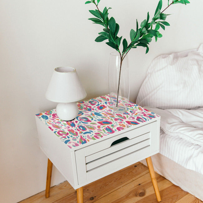 EttaVee Brushstroke Leopard Peel & Stick Wallpaper Peel and Stick Wallpaper RoomMates   