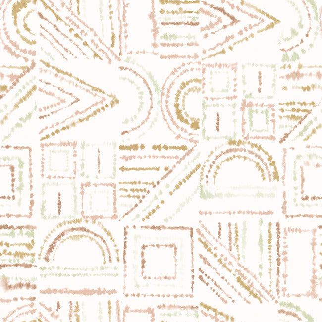 Brisbane Peel & Stick Wallpaper Peel and Stick Wallpaper RoomMates Roll Terracotta 