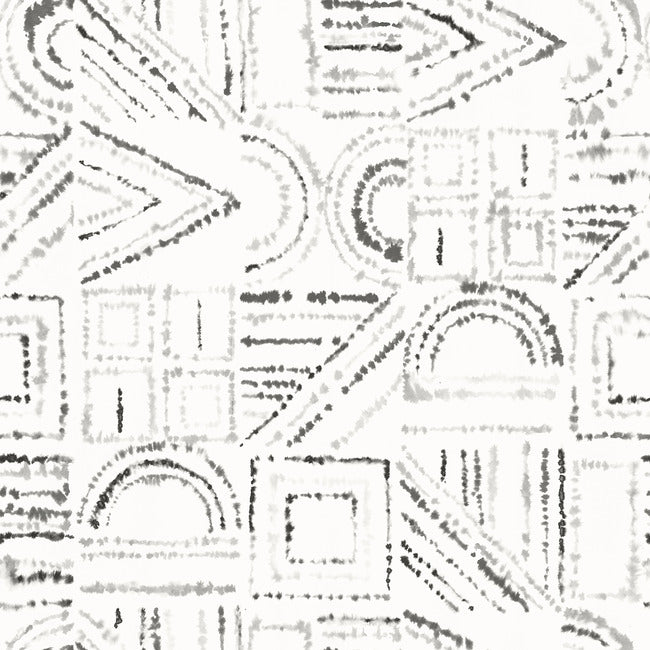 Brisbane Peel & Stick Wallpaper Peel and Stick Wallpaper RoomMates Roll Black 