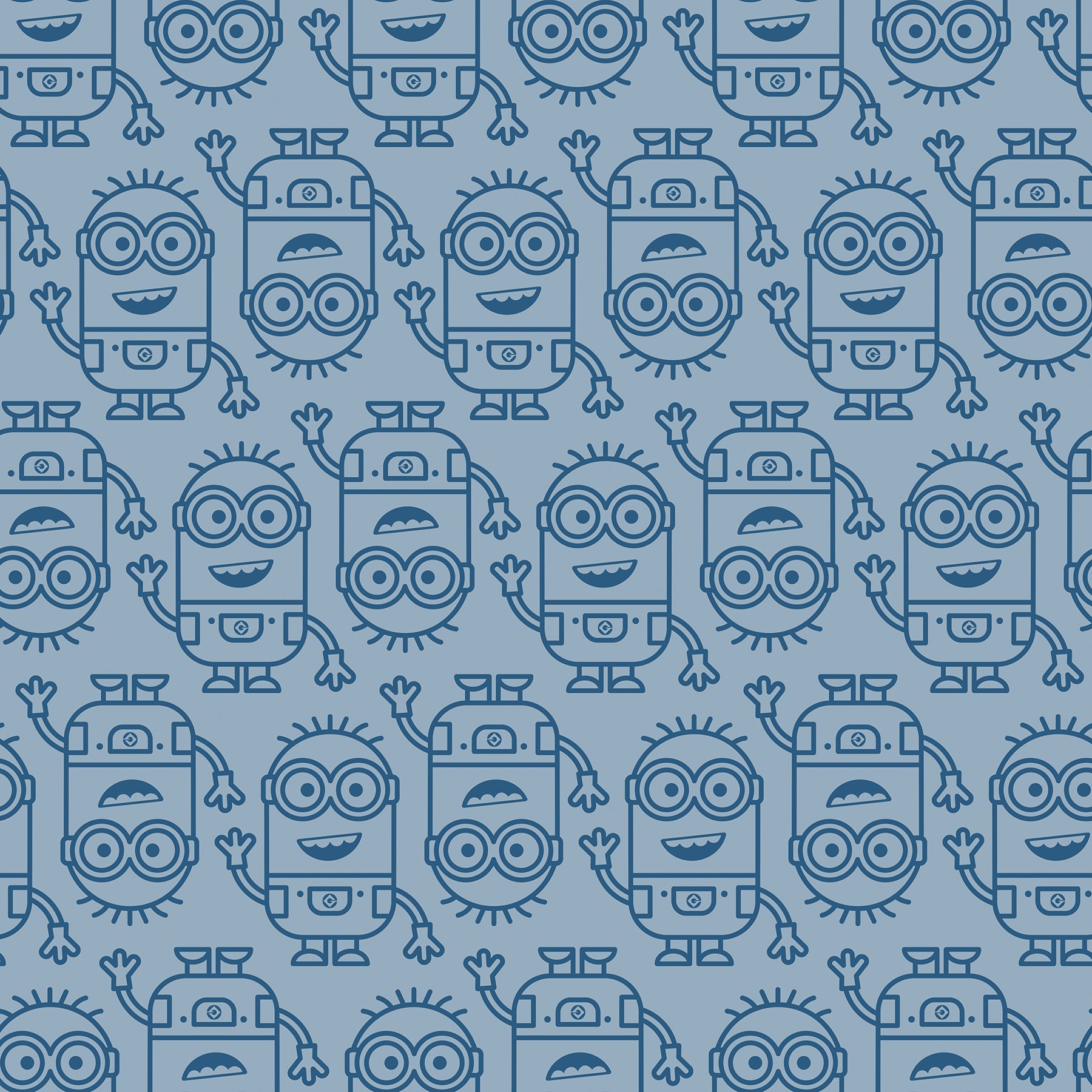 Minions Line Art Peel and Stick Wallpaper Peel and Stick Wallpaper RoomMates Decor   