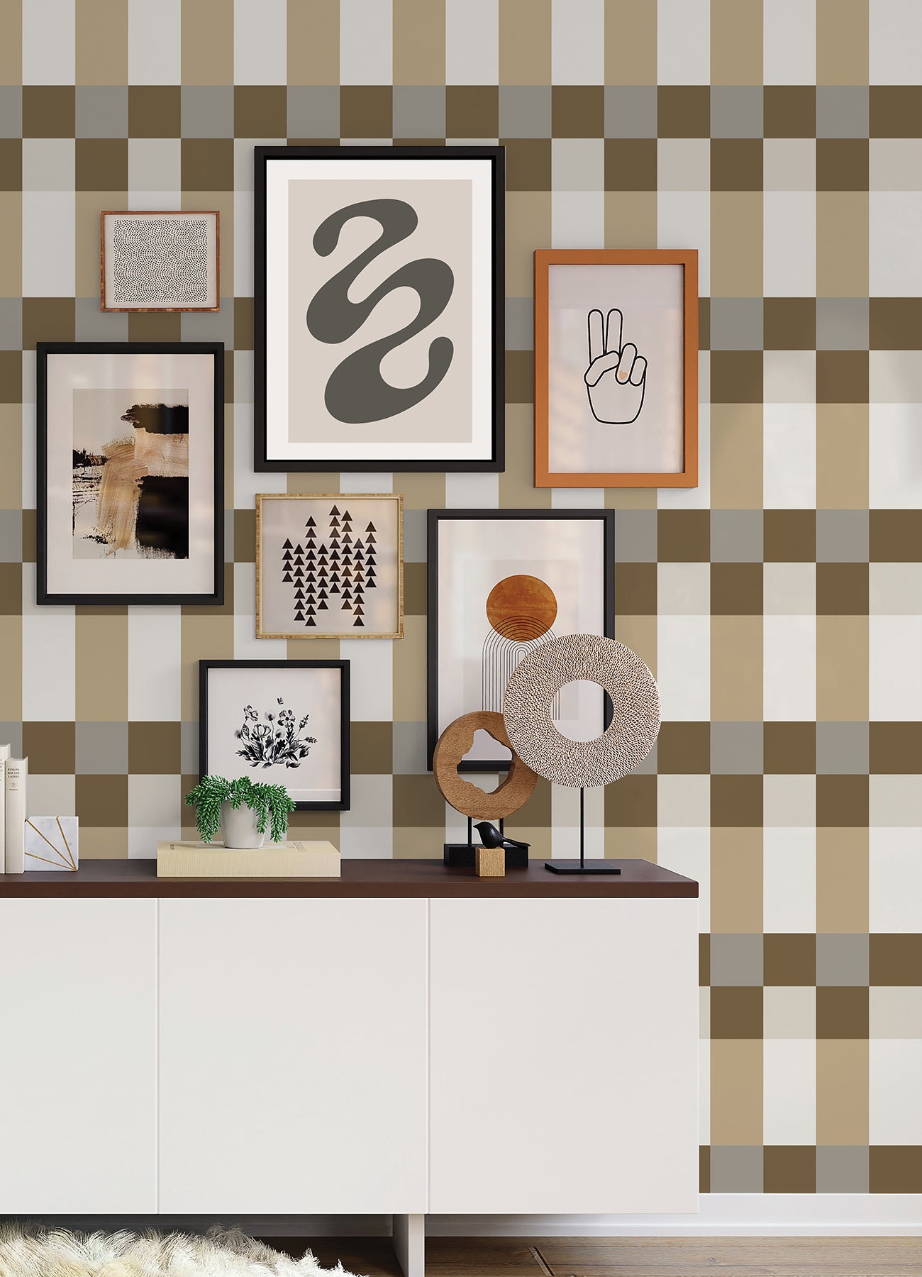Emily Rayna® Framework Peel and Stick Wallpaper Peel and Stick Wallpaper RoomMates