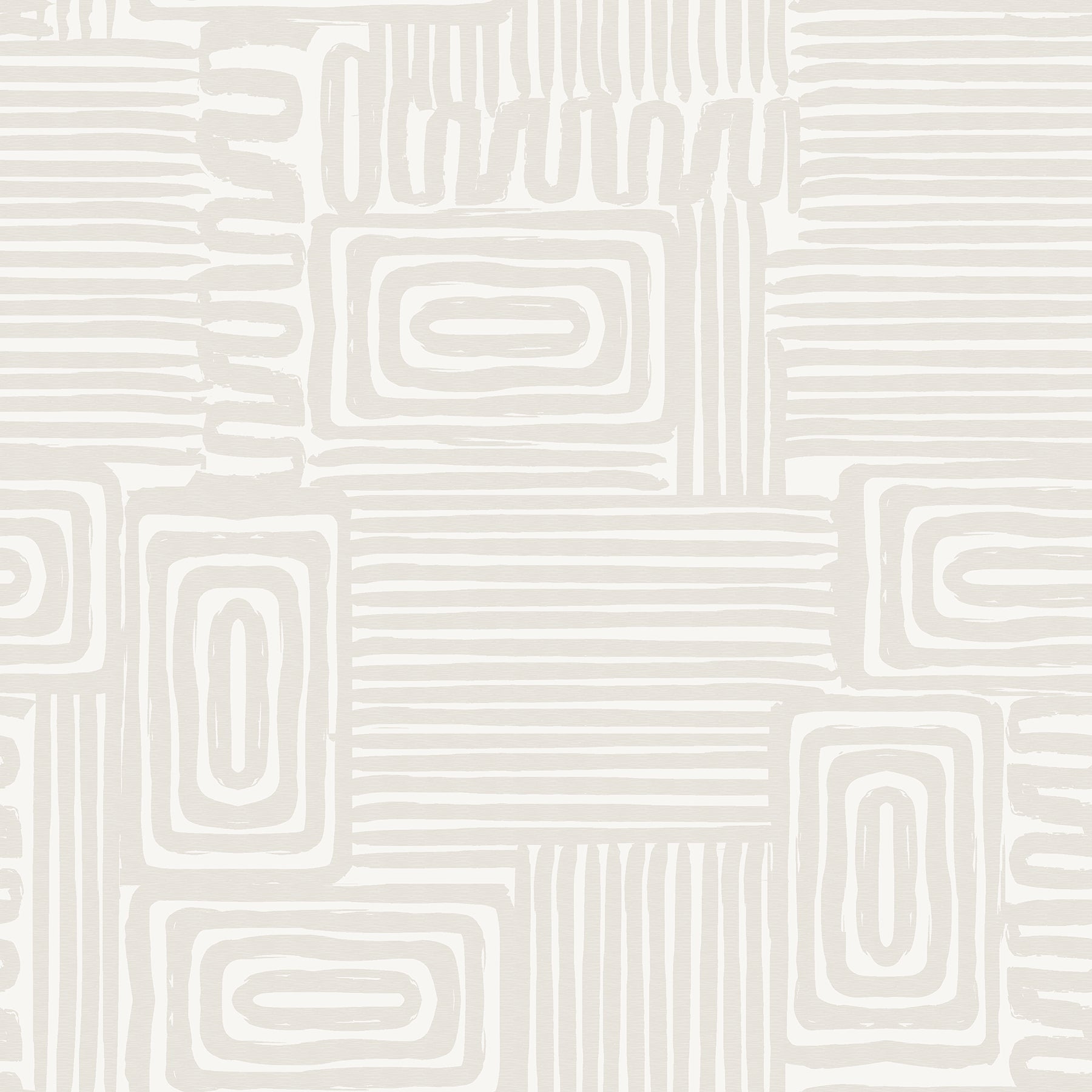 Emily Rayna® Pathways Peel and Stick Wallpaper Peel and Stick Wallpaper RoomMates Roll Taupe