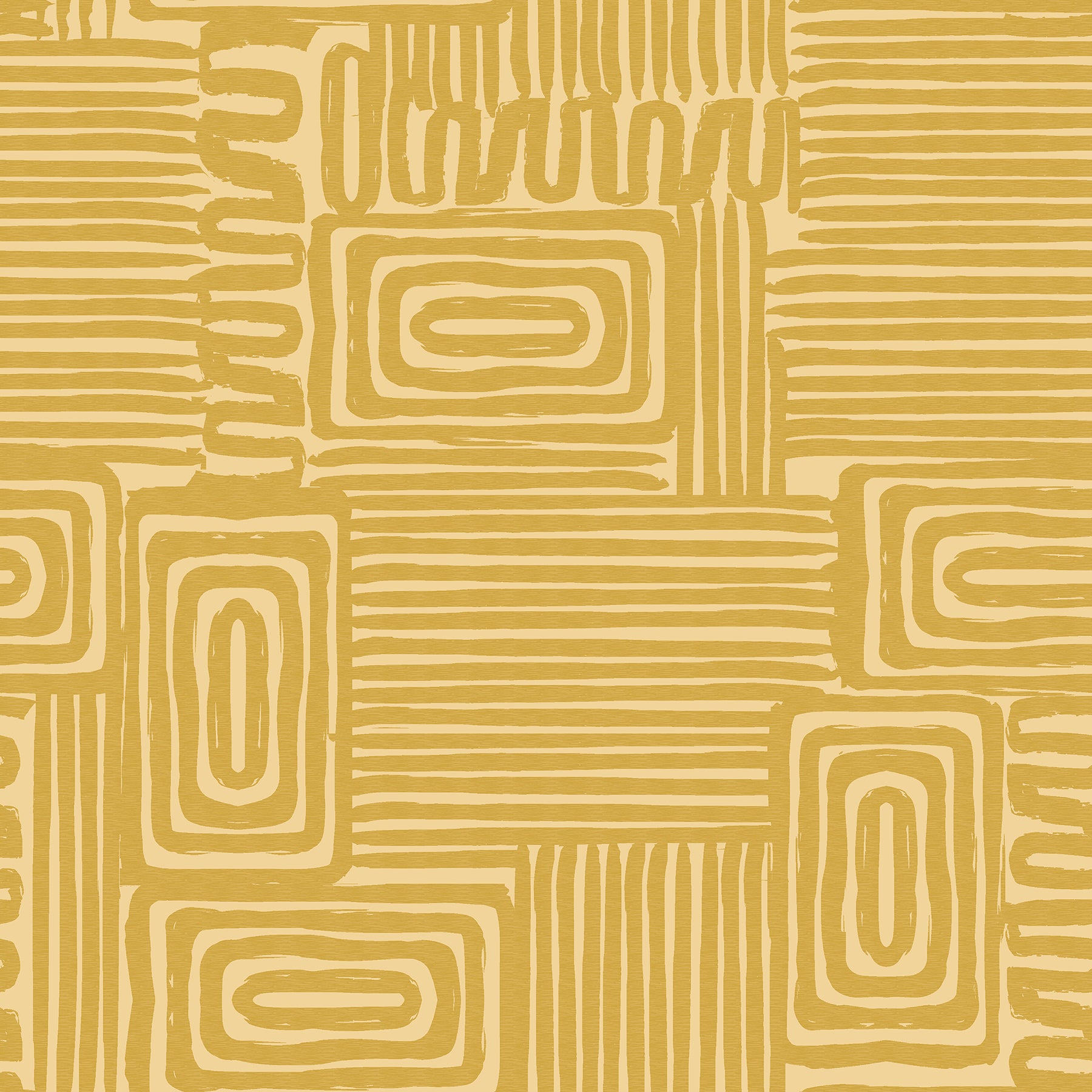 Emily Rayna® Pathways Peel and Stick Wallpaper Peel and Stick Wallpaper RoomMates Roll Yellow