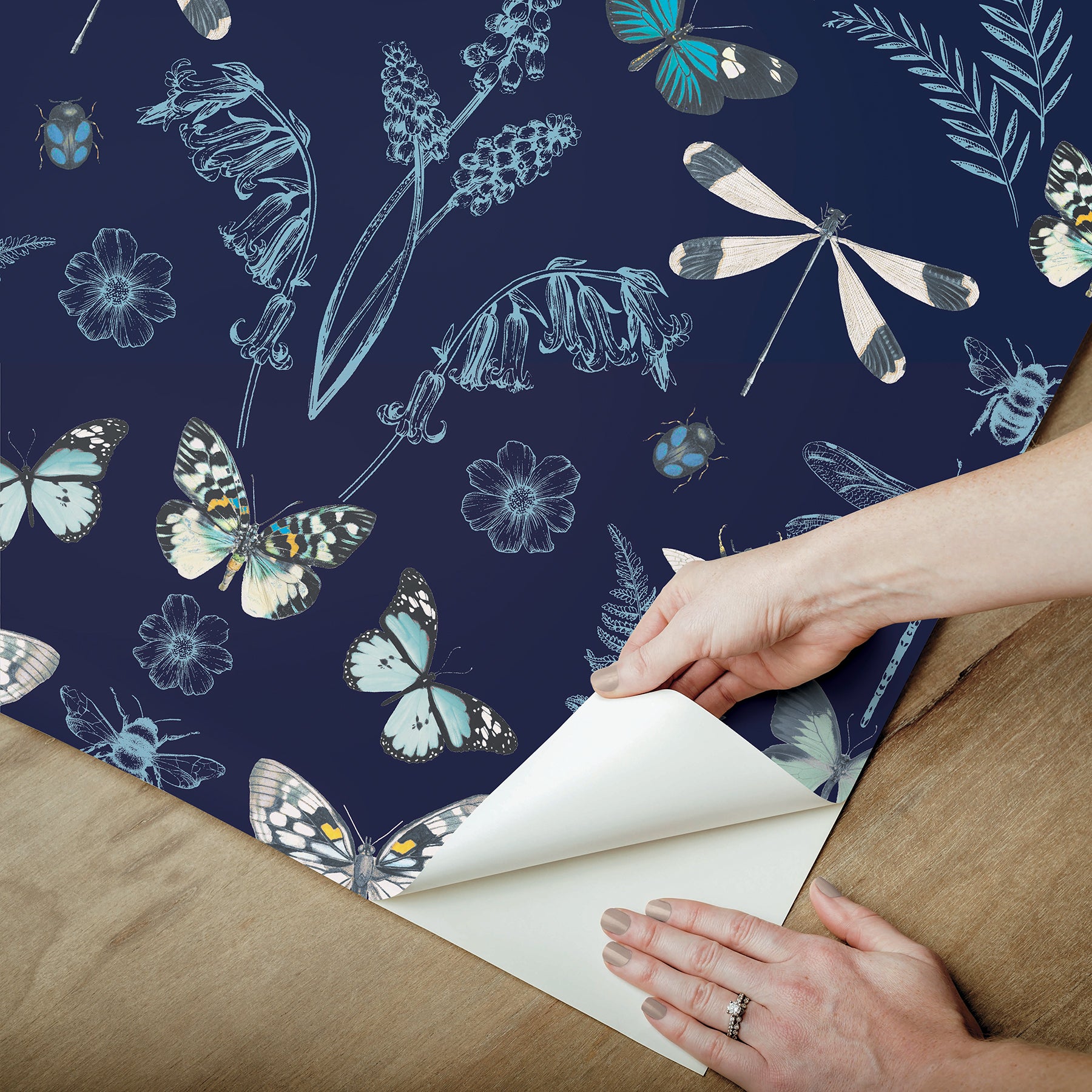 Hidden Treasures Peel and Stick Wallpaper Peel and Stick Wallpaper RoomMates   