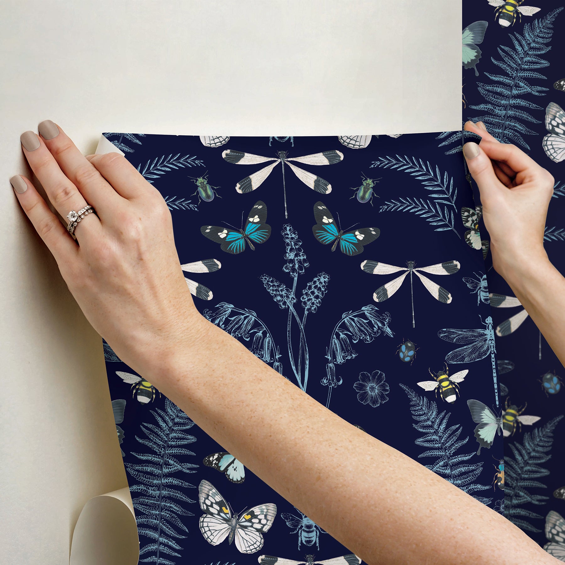 Hidden Treasures Peel and Stick Wallpaper Peel and Stick Wallpaper RoomMates   