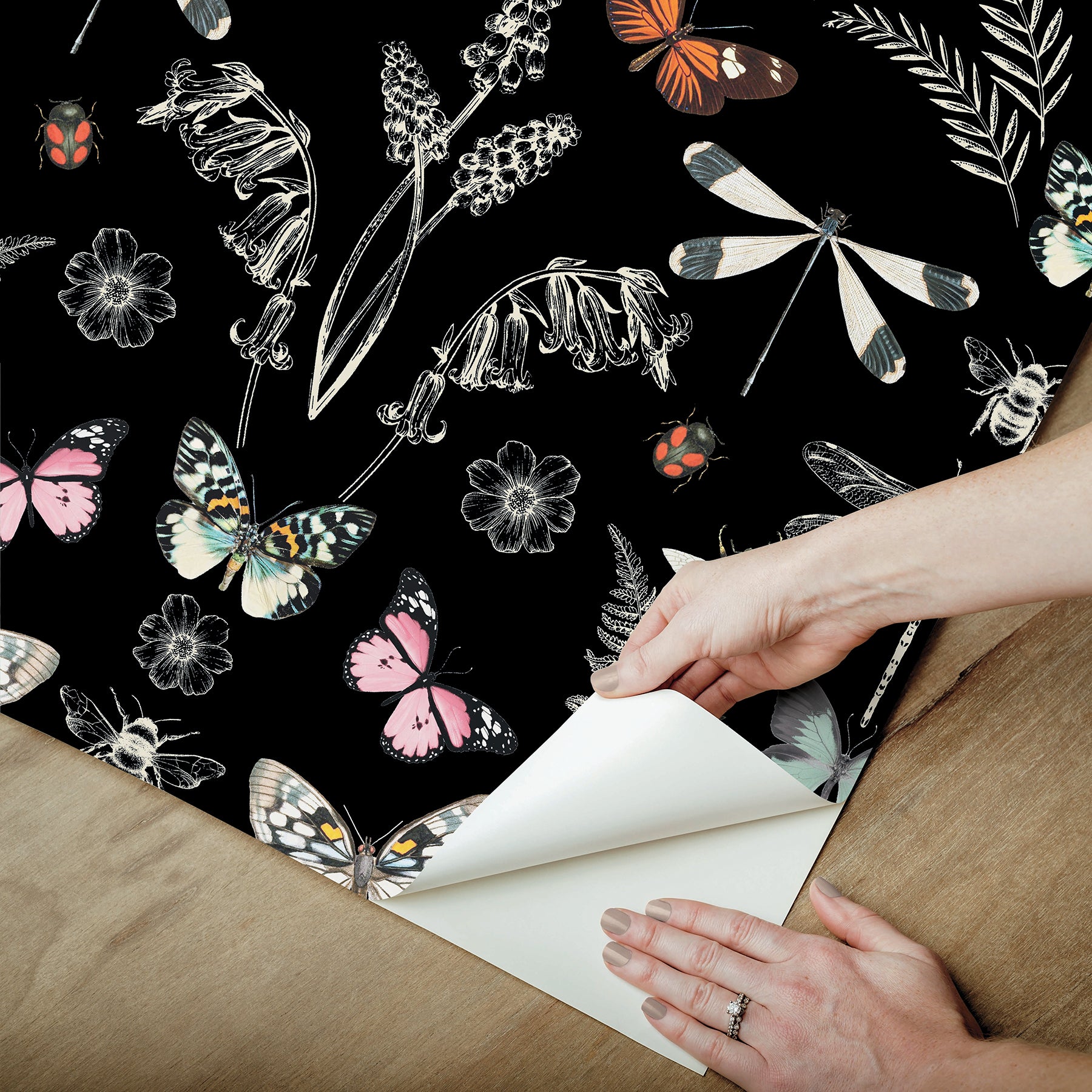 Hidden Treasures Peel and Stick Wallpaper Peel and Stick Wallpaper RoomMates   