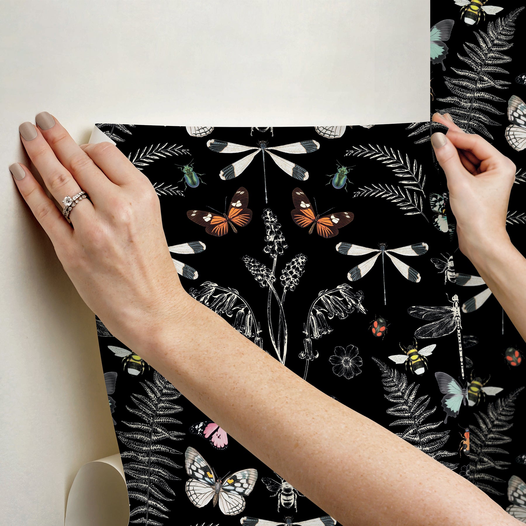 Hidden Treasures Peel and Stick Wallpaper Peel and Stick Wallpaper RoomMates   