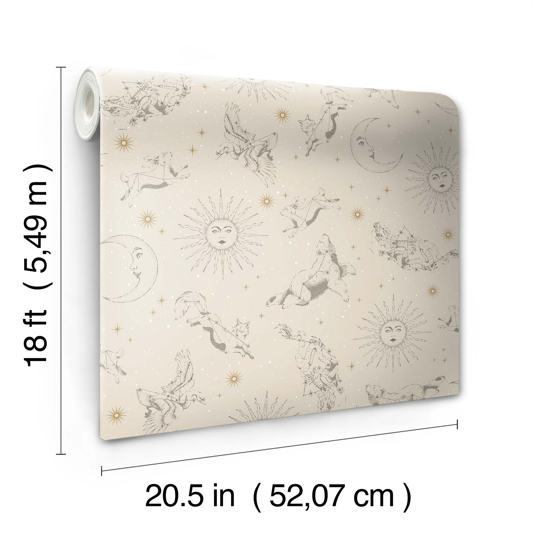 Zodiac Dreams Peel and Stick Wallpaper Peel and Stick Wallpaper RoomMates   