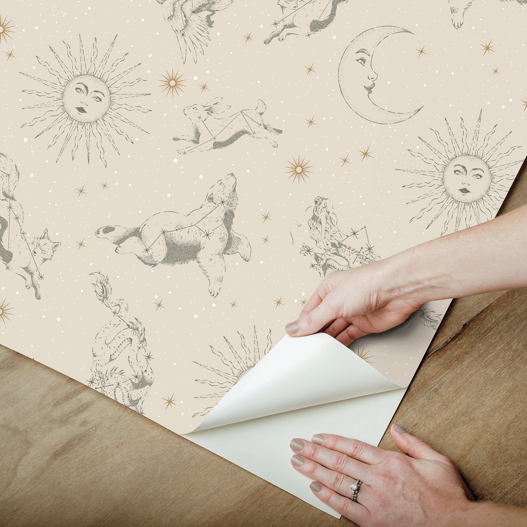 Zodiac Dreams Peel and Stick Wallpaper Peel and Stick Wallpaper RoomMates   