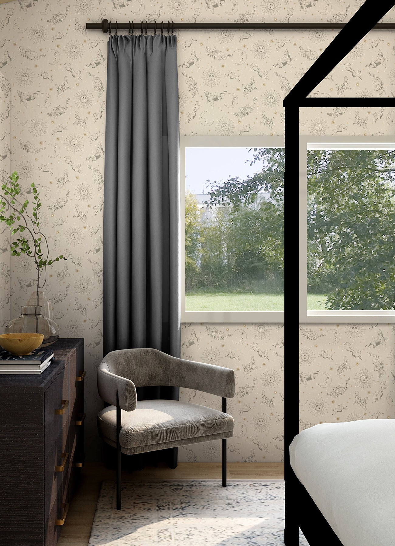 Zodiac Dreams Peel and Stick Wallpaper Peel and Stick Wallpaper RoomMates   