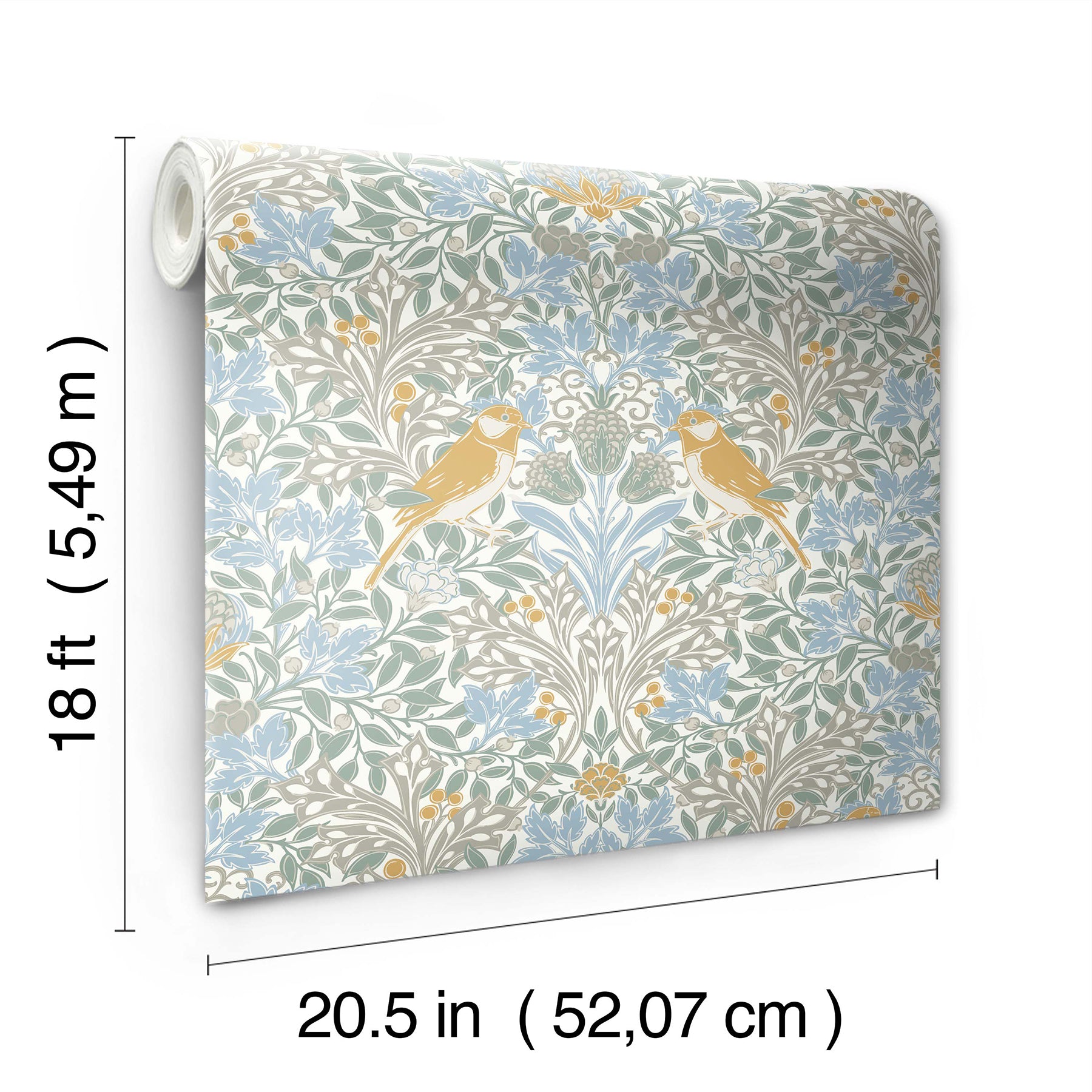 Garden Aviary Peel and Stick Wallpaper Peel and Stick Wallpaper RoomMates   