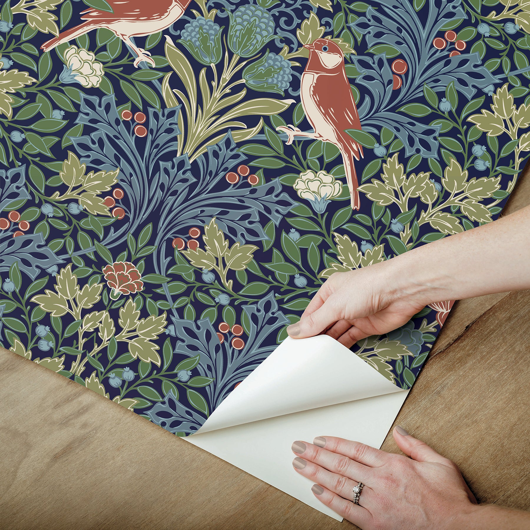 Garden Aviary Peel and Stick Wallpaper Peel and Stick Wallpaper RoomMates   