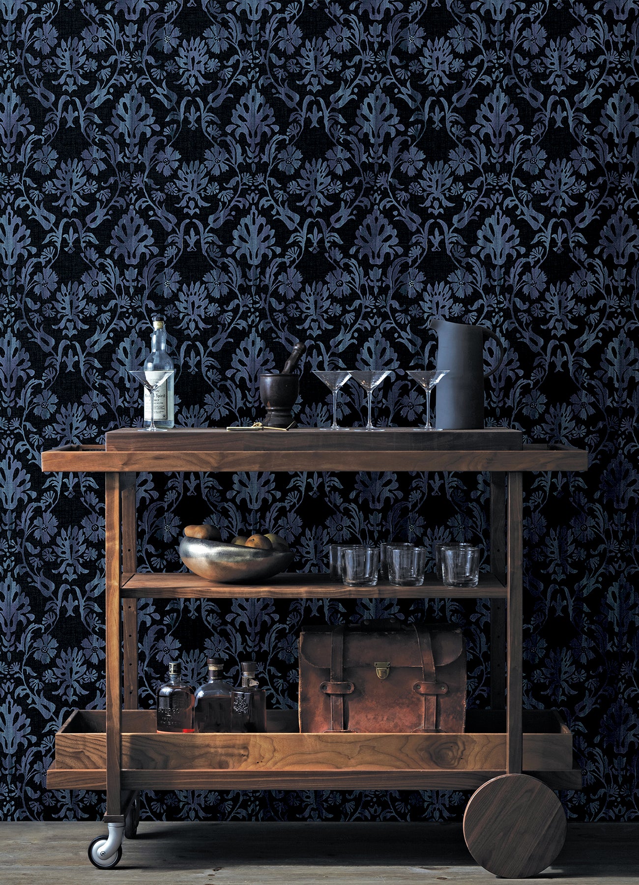 Blooming Damask Peel and Stick Wallpaper Peel and Stick Wallpaper RoomMates   