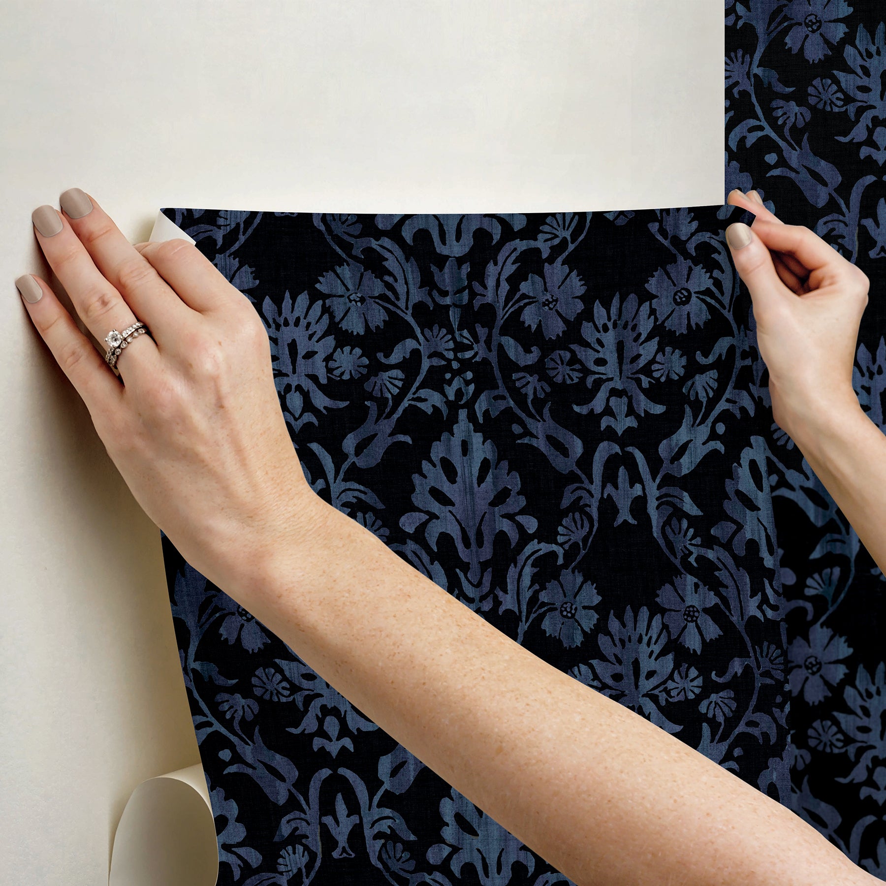Blooming Damask Peel and Stick Wallpaper Peel and Stick Wallpaper RoomMates   