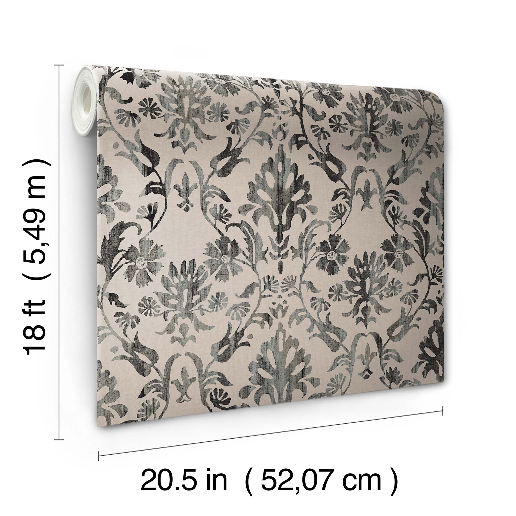 Blooming Damask Peel and Stick Wallpaper Peel and Stick Wallpaper RoomMates   