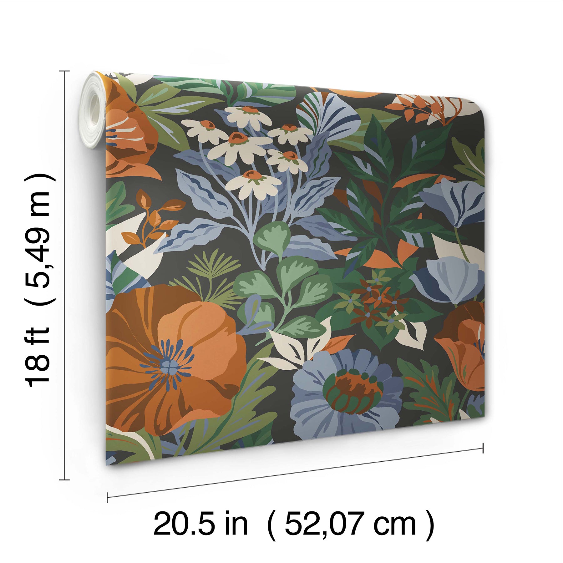 Poppy Fields Peel and Stick Wallpaper Peel and Stick Wallpaper RoomMates   
