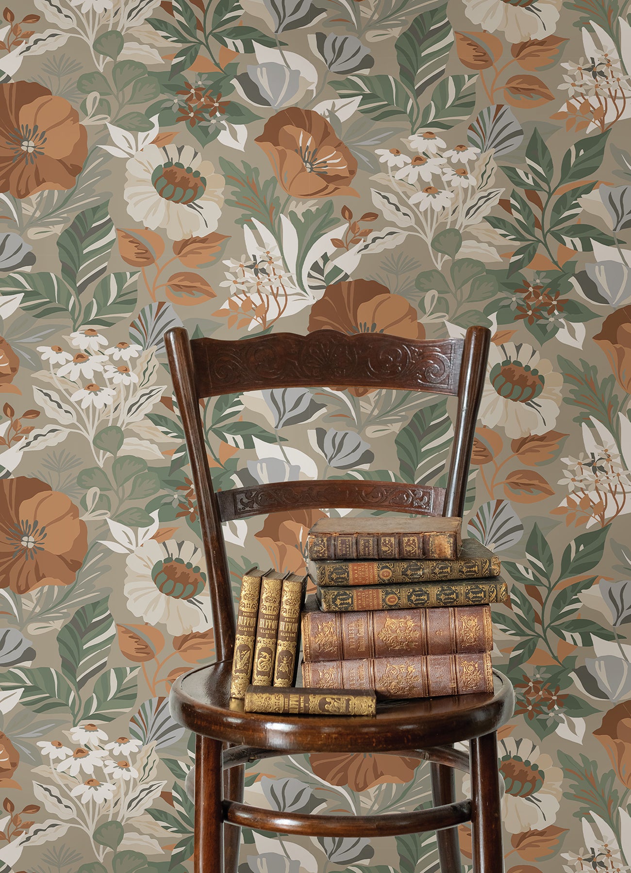 Poppy Fields Peel and Stick Wallpaper Peel and Stick Wallpaper RoomMates   