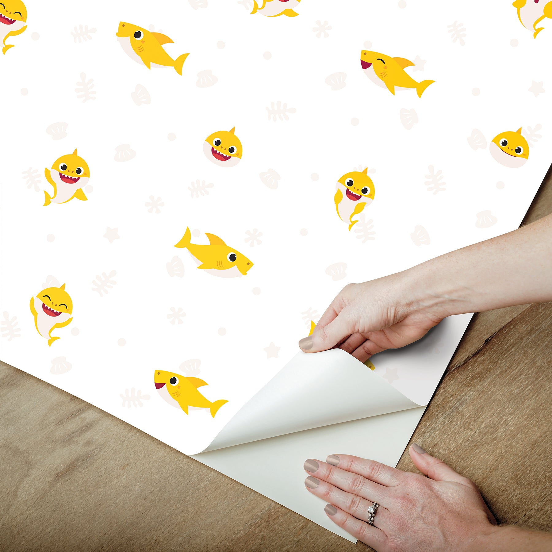 Baby Shark Peel and Stick Wallpaper Wallpaper RoomMates Decor   
