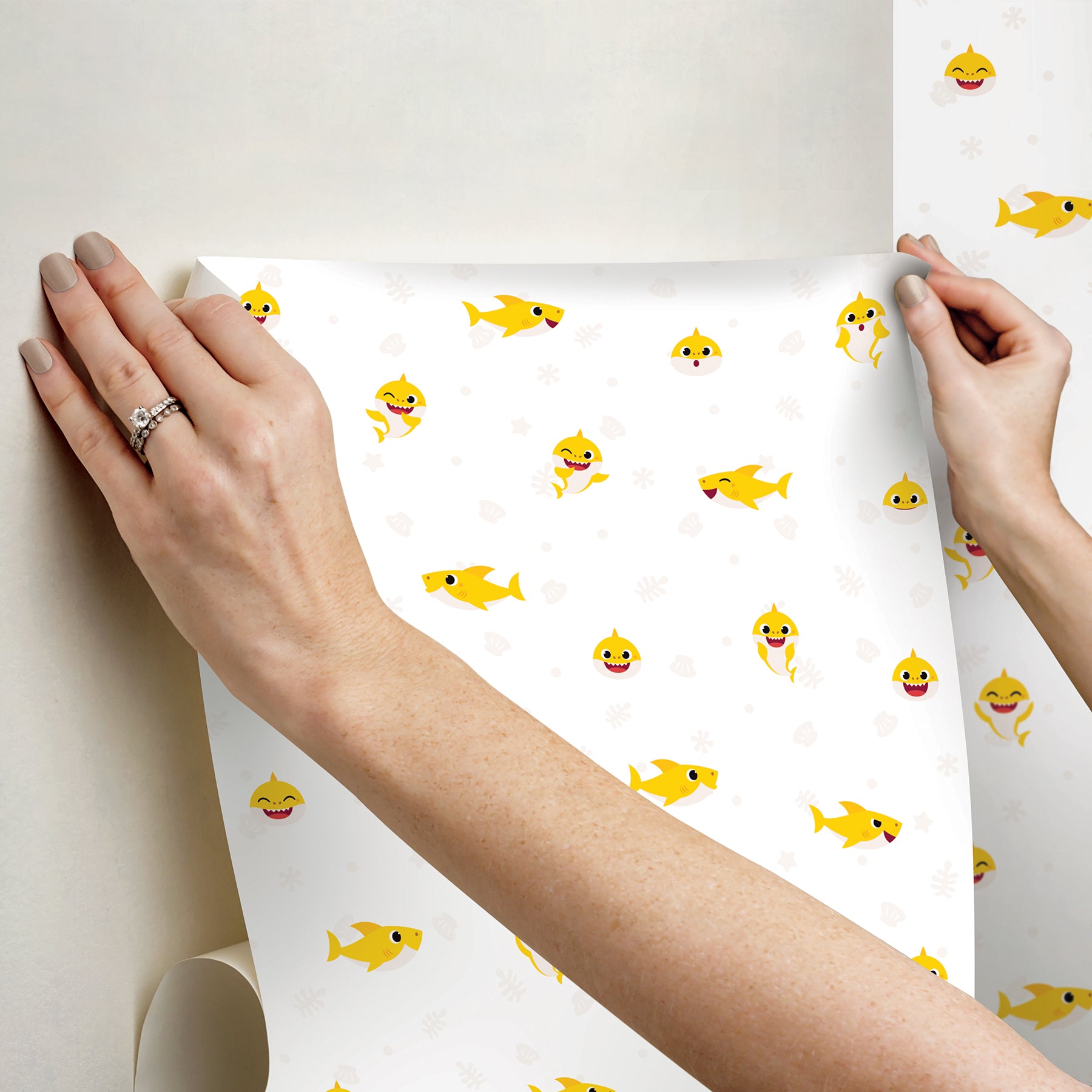 Baby Shark Peel and Stick Wallpaper Wallpaper RoomMates Decor   
