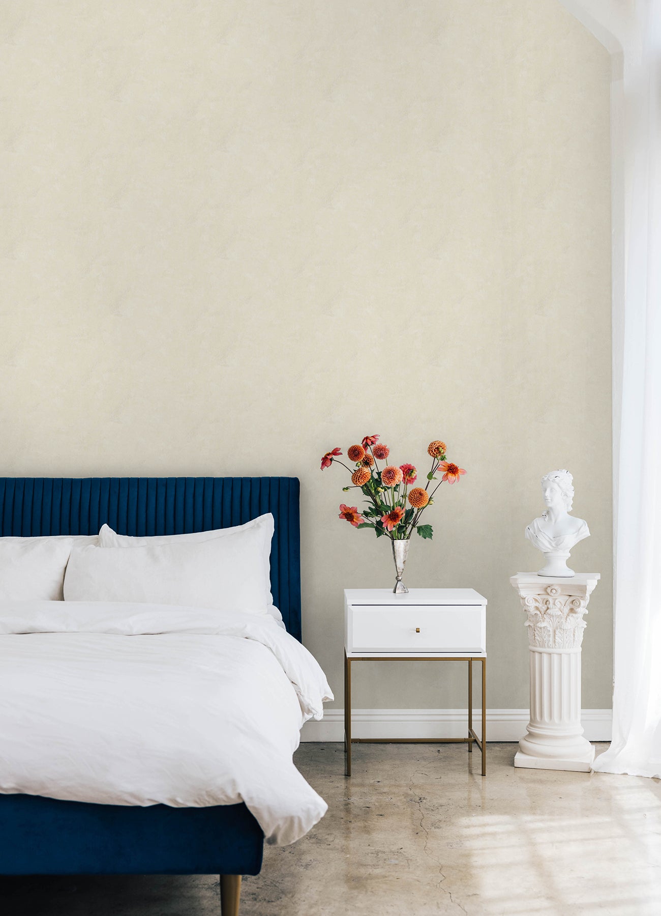 Mr. Kate Daphne Limewash Peel and Stick Wallpaper Peel and Stick Wallpaper RoomMates Decor   