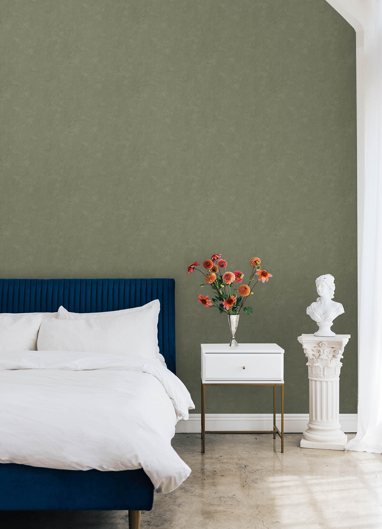Mr. Kate Daphne Limewash Peel and Stick Wallpaper Peel and Stick Wallpaper RoomMates Decor   