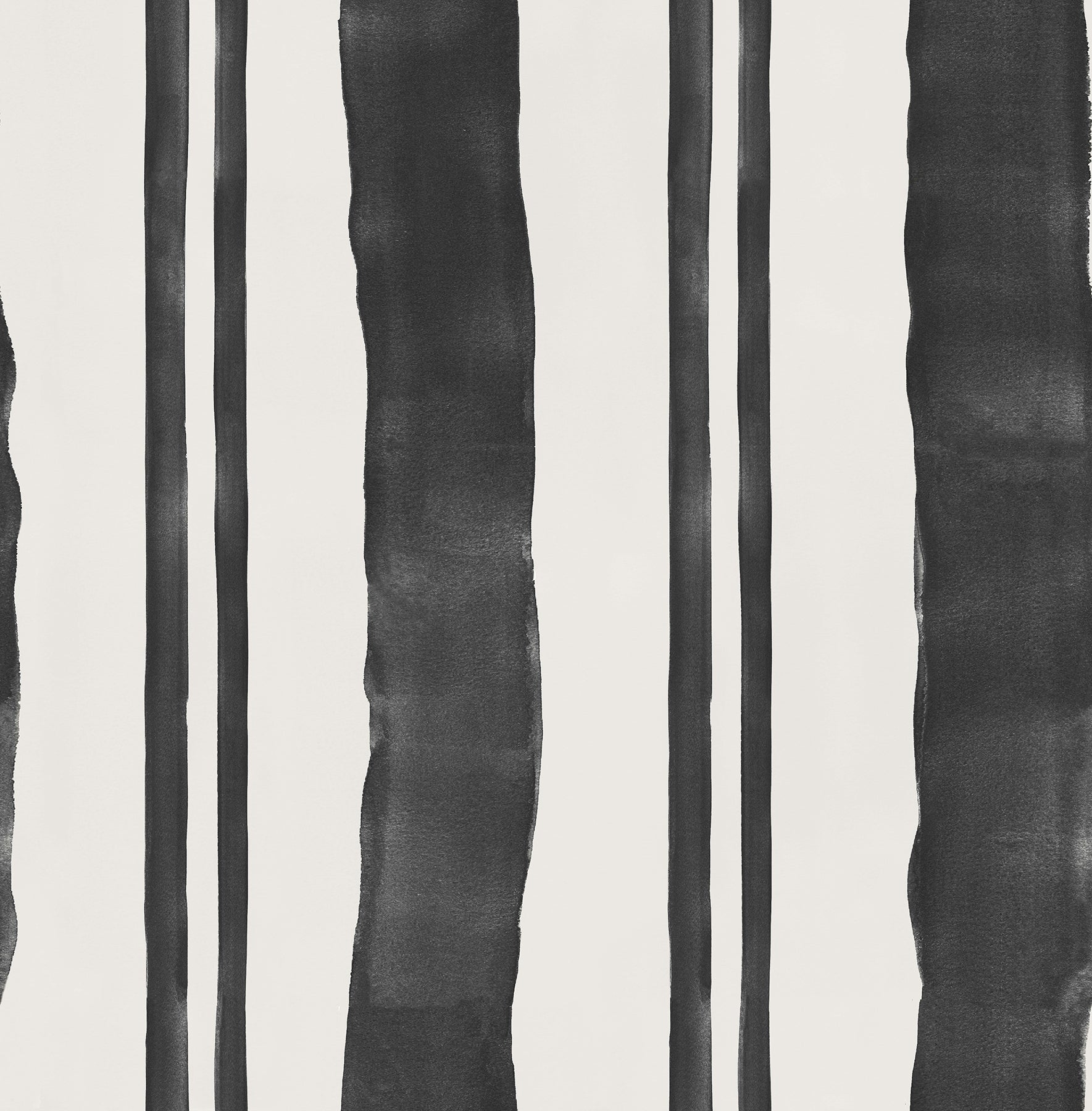 Mr. Kate Winston Watercolor Stripe Peel and Stick Wallpaper Peel and Stick Wallpaper RoomMates Roll Soft Black 