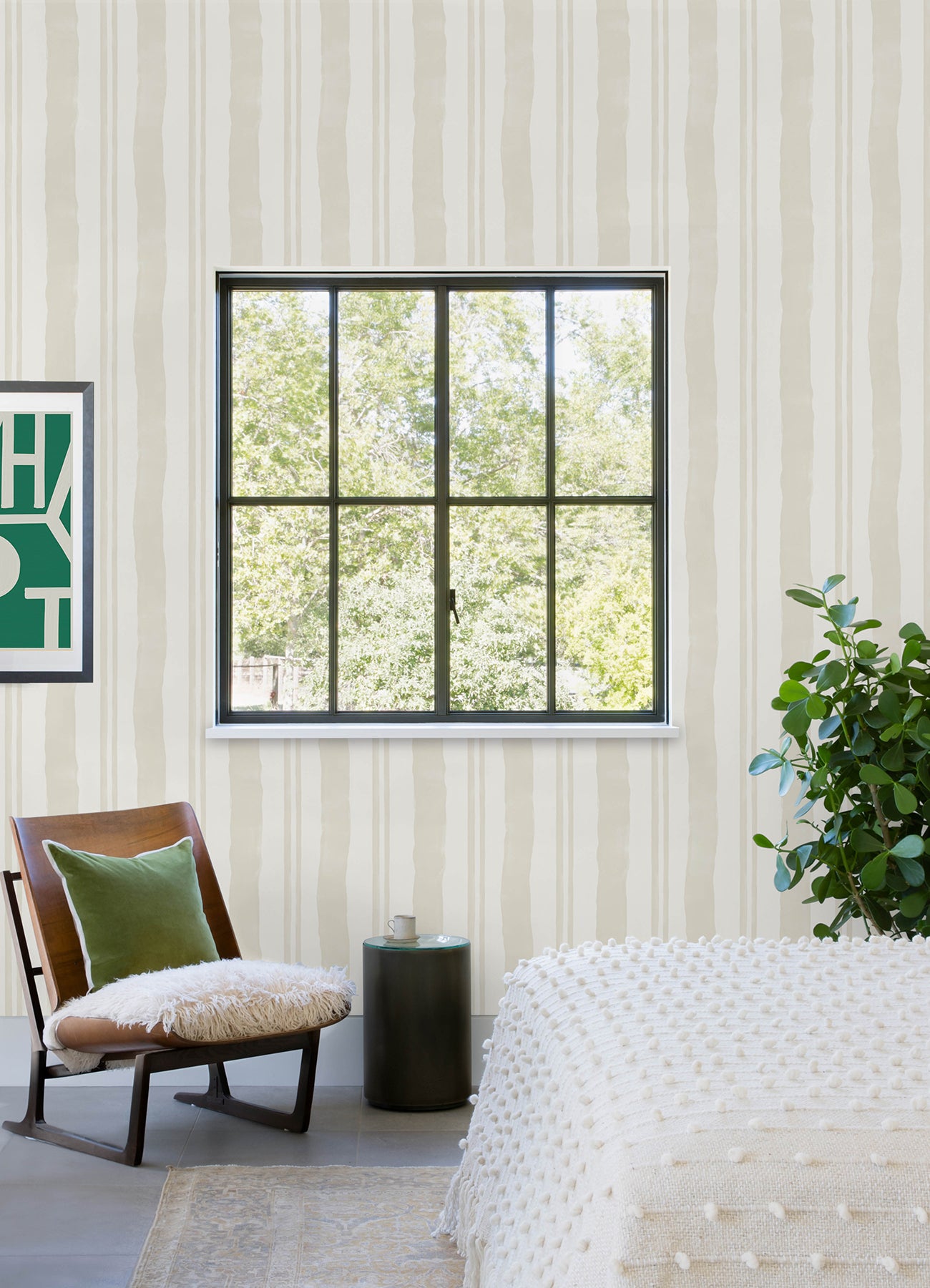 Mr. Kate Winston Watercolor Stripe Peel and Stick Wallpaper Peel and Stick Wallpaper RoomMates   
