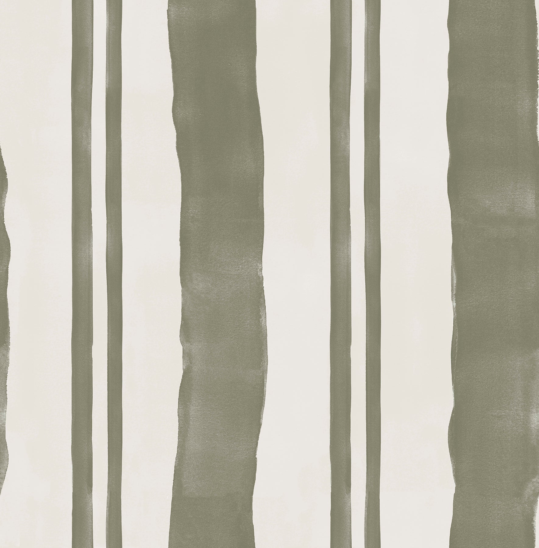 Mr. Kate Winston Watercolor Stripe Peel and Stick Wallpaper Peel and Stick Wallpaper RoomMates Roll Moss Green 