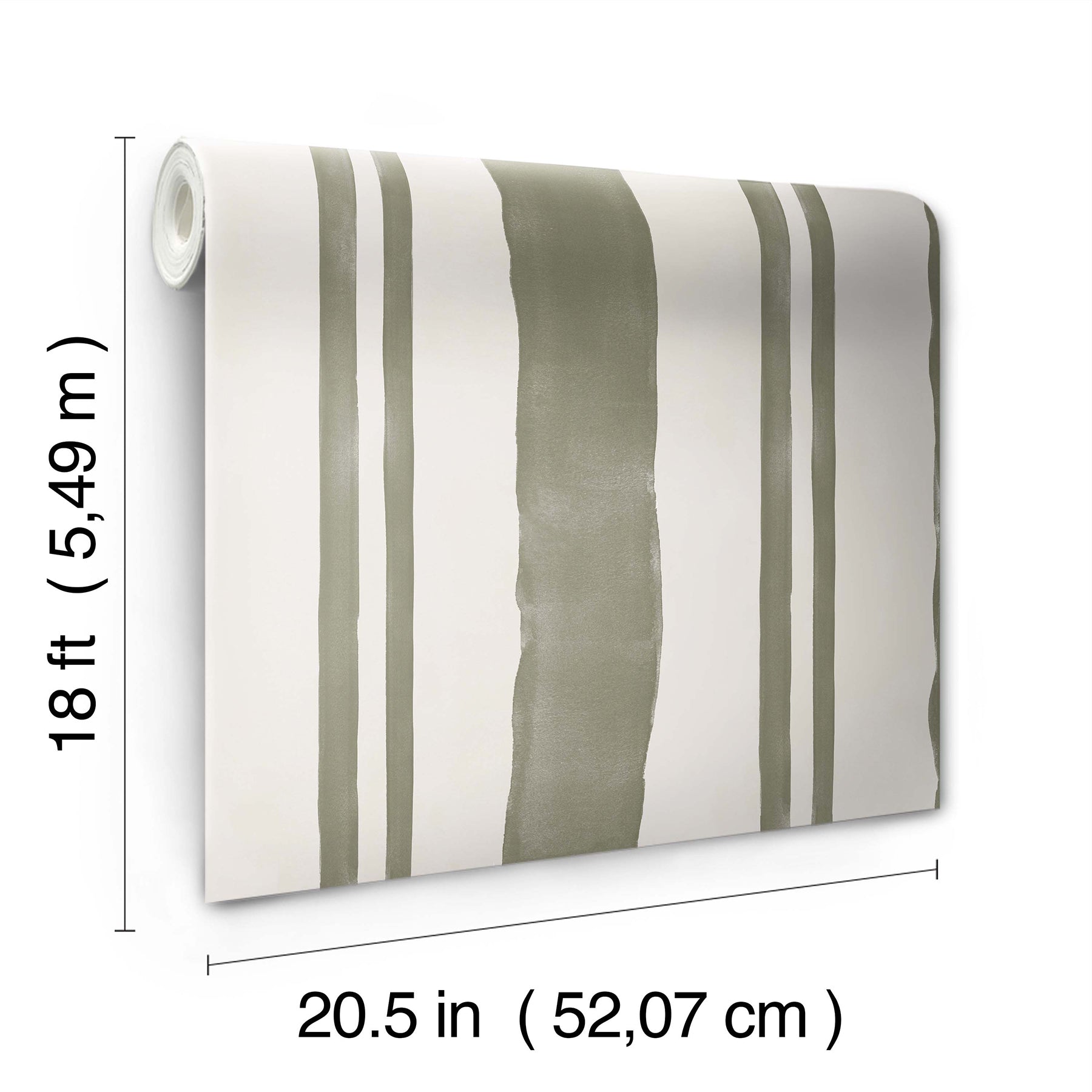 Mr. Kate Winston Watercolor Stripe Peel and Stick Wallpaper Peel and Stick Wallpaper RoomMates   