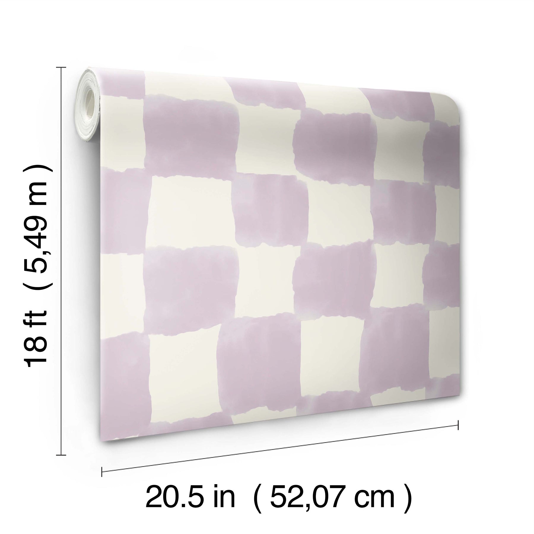 Mr. Kate Tess Watercolor Checker Peel and Stick Wallpaper Peel and Stick Wallpaper RoomMates   