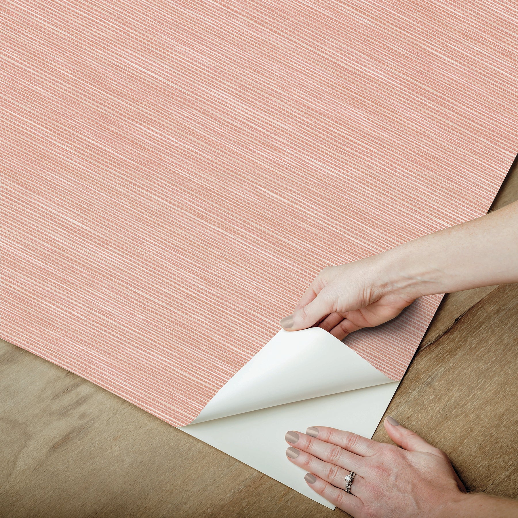 Mr. Kate Stella Grasscloth Peel and Stick Wallpaper Peel and Stick Wallpaper RoomMates   
