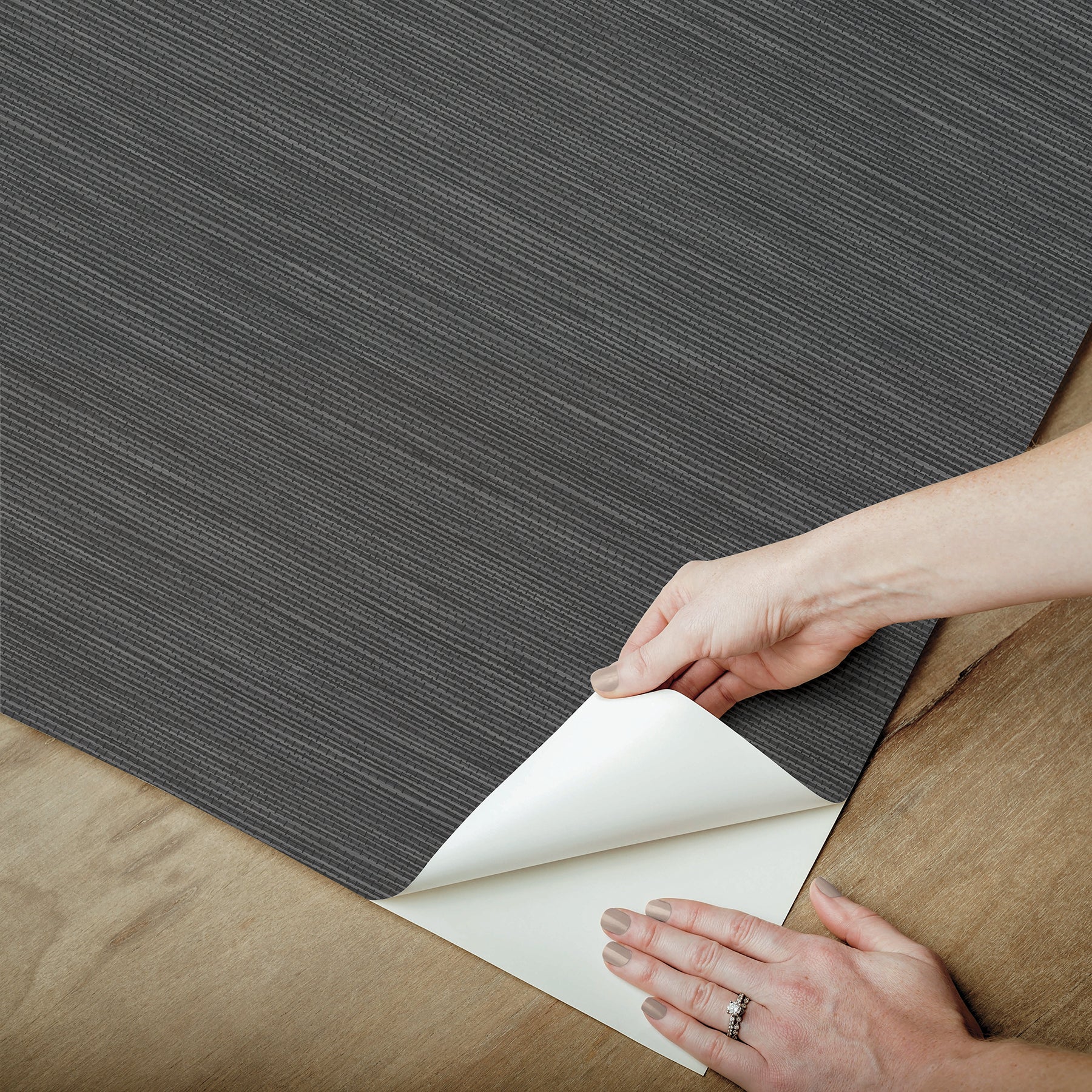 Mr. Kate Stella Grasscloth Peel and Stick Wallpaper Peel and Stick Wallpaper RoomMates   