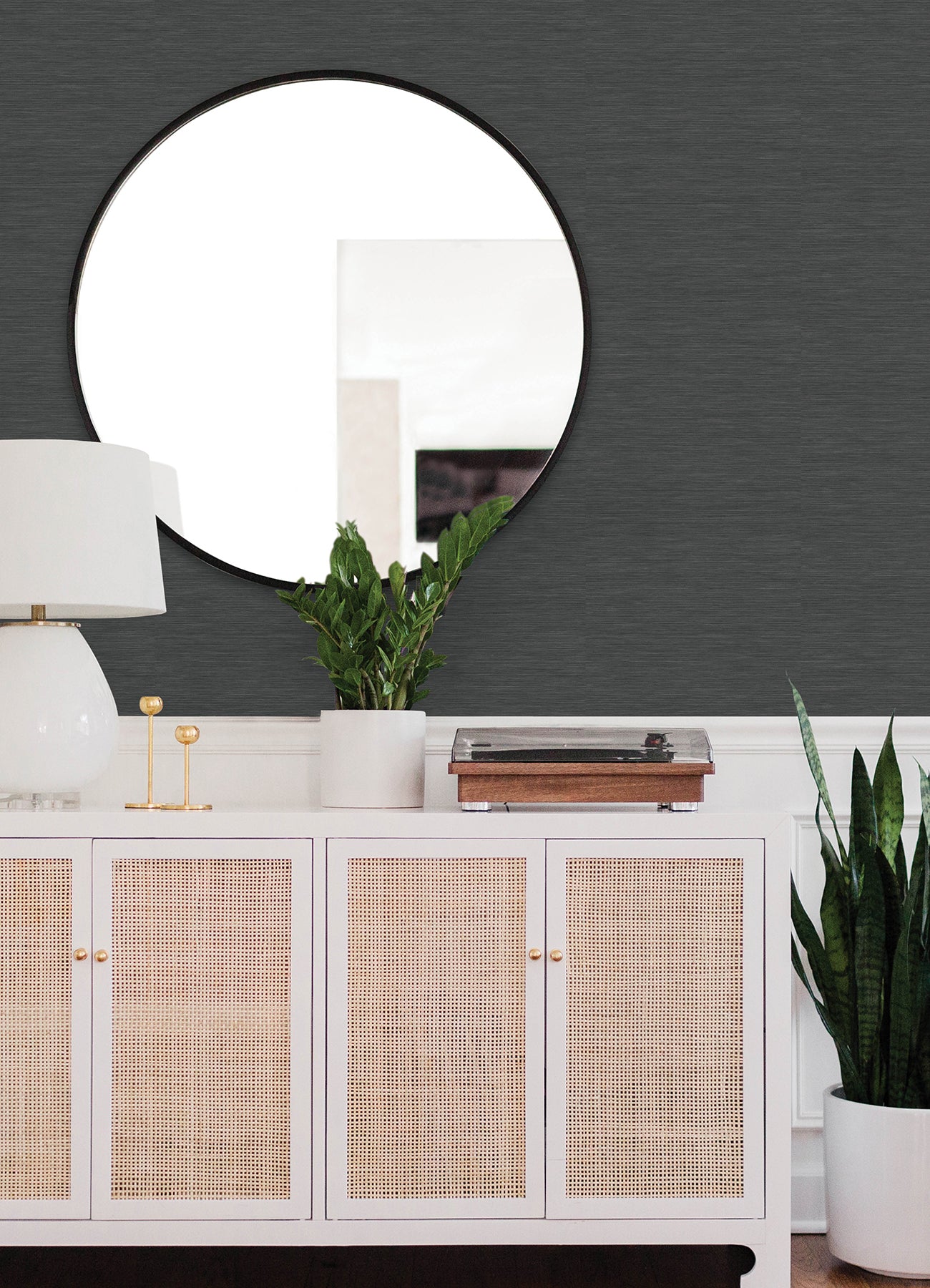 Mr. Kate Stella Grasscloth Peel and Stick Wallpaper Peel and Stick Wallpaper RoomMates   