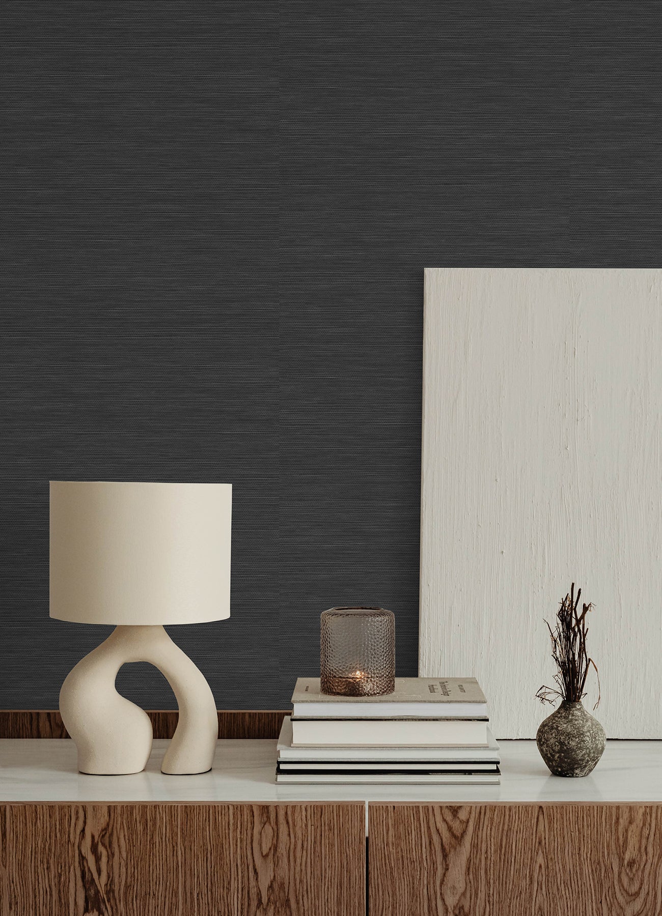 Mr. Kate Stella Grasscloth Peel and Stick Wallpaper Peel and Stick Wallpaper RoomMates   