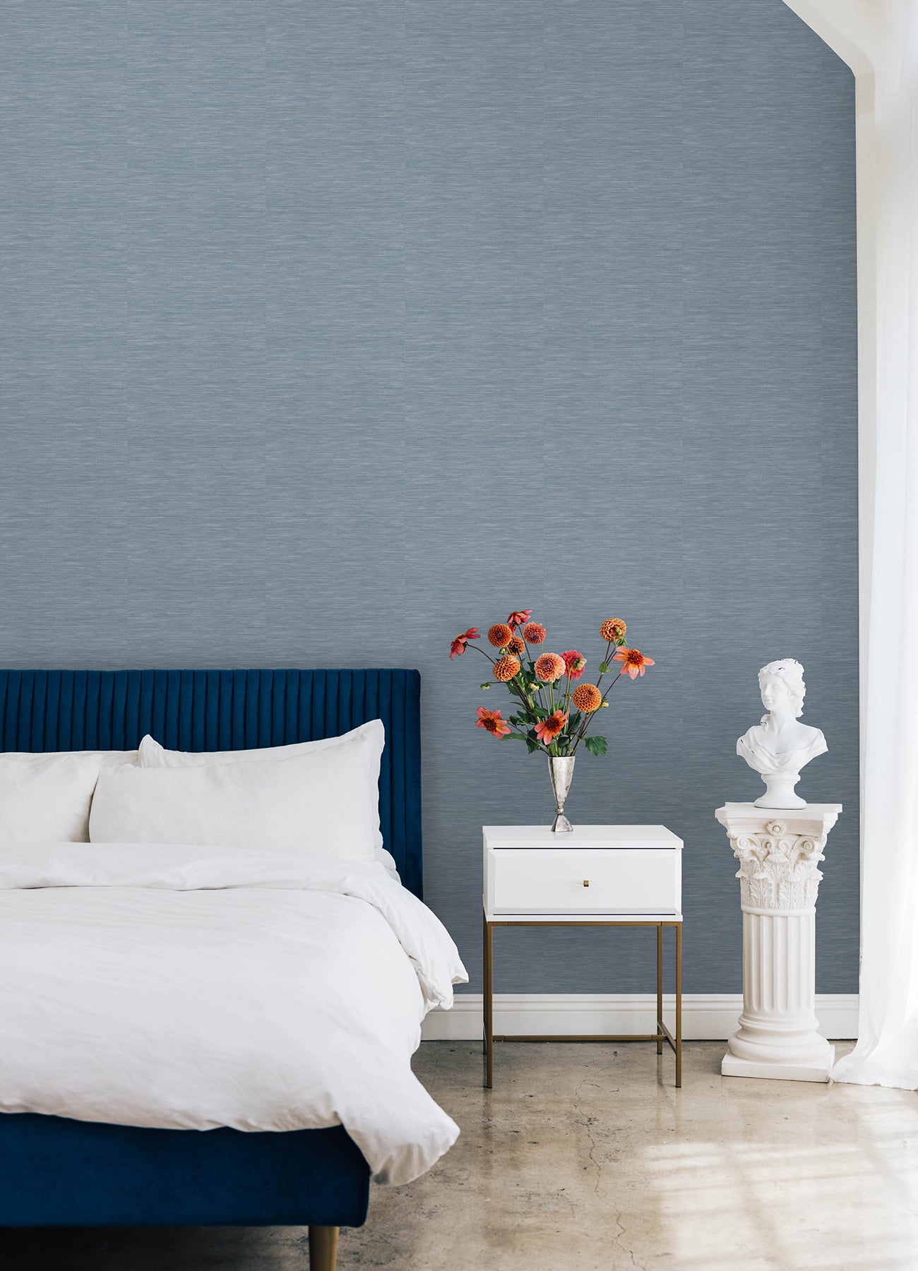 Mr. Kate Stella Grasscloth Peel and Stick Wallpaper Peel and Stick Wallpaper RoomMates   