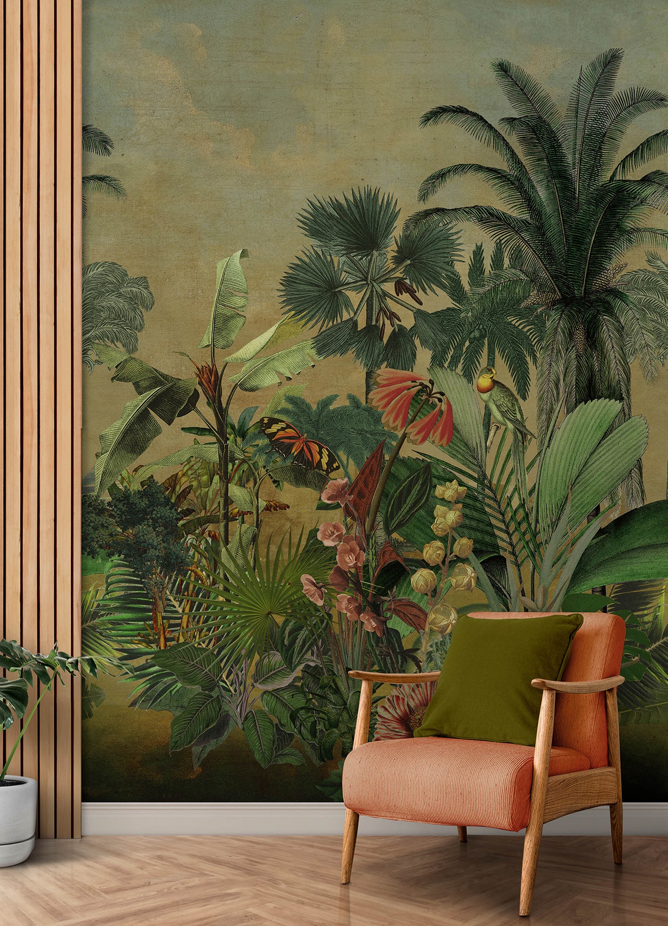 Mr. Kate Hilo Tropical Island Peel and Stick Mural Wall Murals RoomMates   